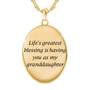 Granddaughter Greatest Blessing Pendant 1576 001 0 2