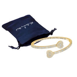 Hearts Embrace Diamond Bangle 12216 0013 g gift pouch
