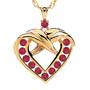 A Dozen Rubies Heart Pendant 9210 004 9 1