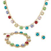 Over the Rainbow Necklace with FREE Matching Bracelet Earrings 11890 0018 a main