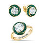 Love Knot Birthstone Ring with Free Matching Earrings 12097 0017 e may
