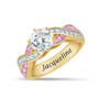 Birthstone Swirl Deluxe Comfort Ring, Birthstone Swirl Deluxe Comfort Ring 12031 0016 f june