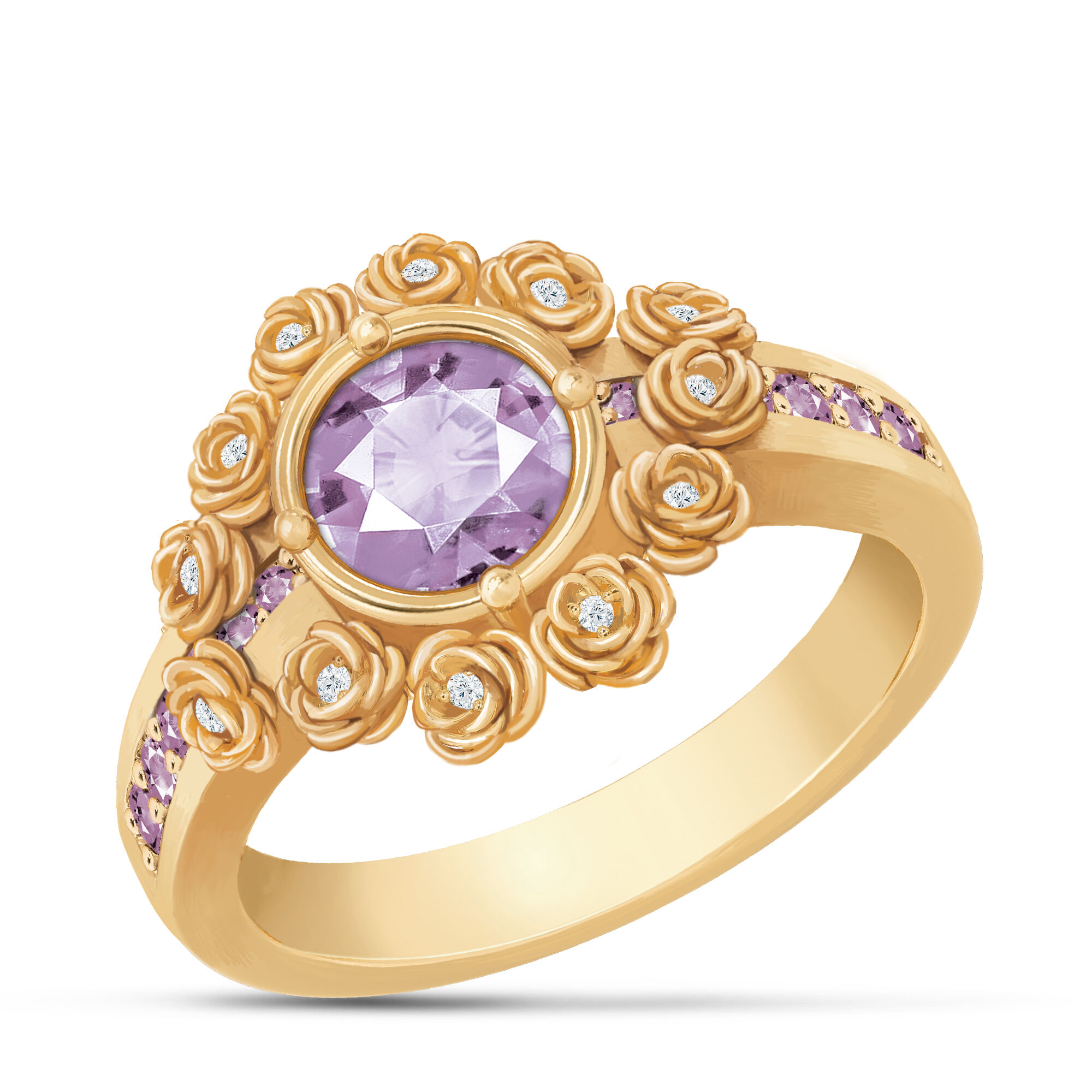A Dozen Roses Birthstone Diamond Ring 6874 0018 f june