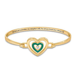 Daughter Birthstone and Diamond Bangle 1821 0021 a 5 may