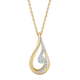 Diamond Tears Remembrance Pendant with FREE Matching Earrings 12393 0034 b pendnat