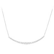 Lab Grown Diamond Placket Front 14K W Gold Necklace 11142 0204 a main