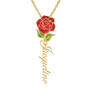 Personalized Birth Month Flower Pendant 11904 0012 f june