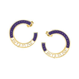 Custom Birthstone Hoops 11963 0010 b february
