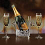 The Personalized Couples Champagne Set 10036 0023 b champagne dark green