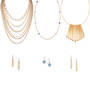 Bold Golden Triple Necklace Earring 11991 0016 a main