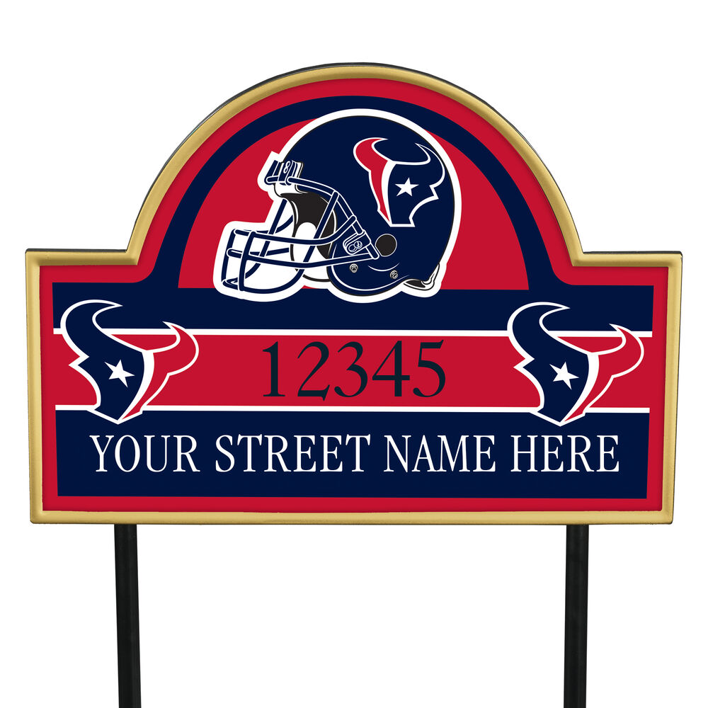 NFL Pride Personalized Address Plaque