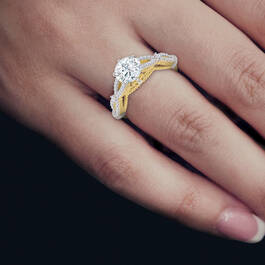 Personalized Golden Glamour Ring 10754 0015 m model