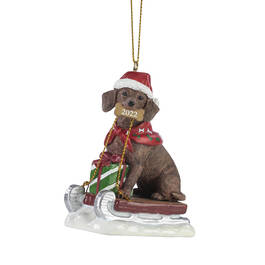 Dog Annual Ornament DachsRed 6428 0613 a main