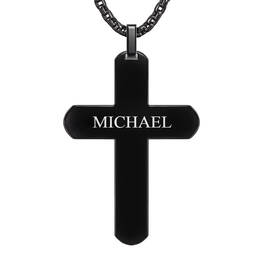 Black Ice Cross Pendant 10174 0017 c back