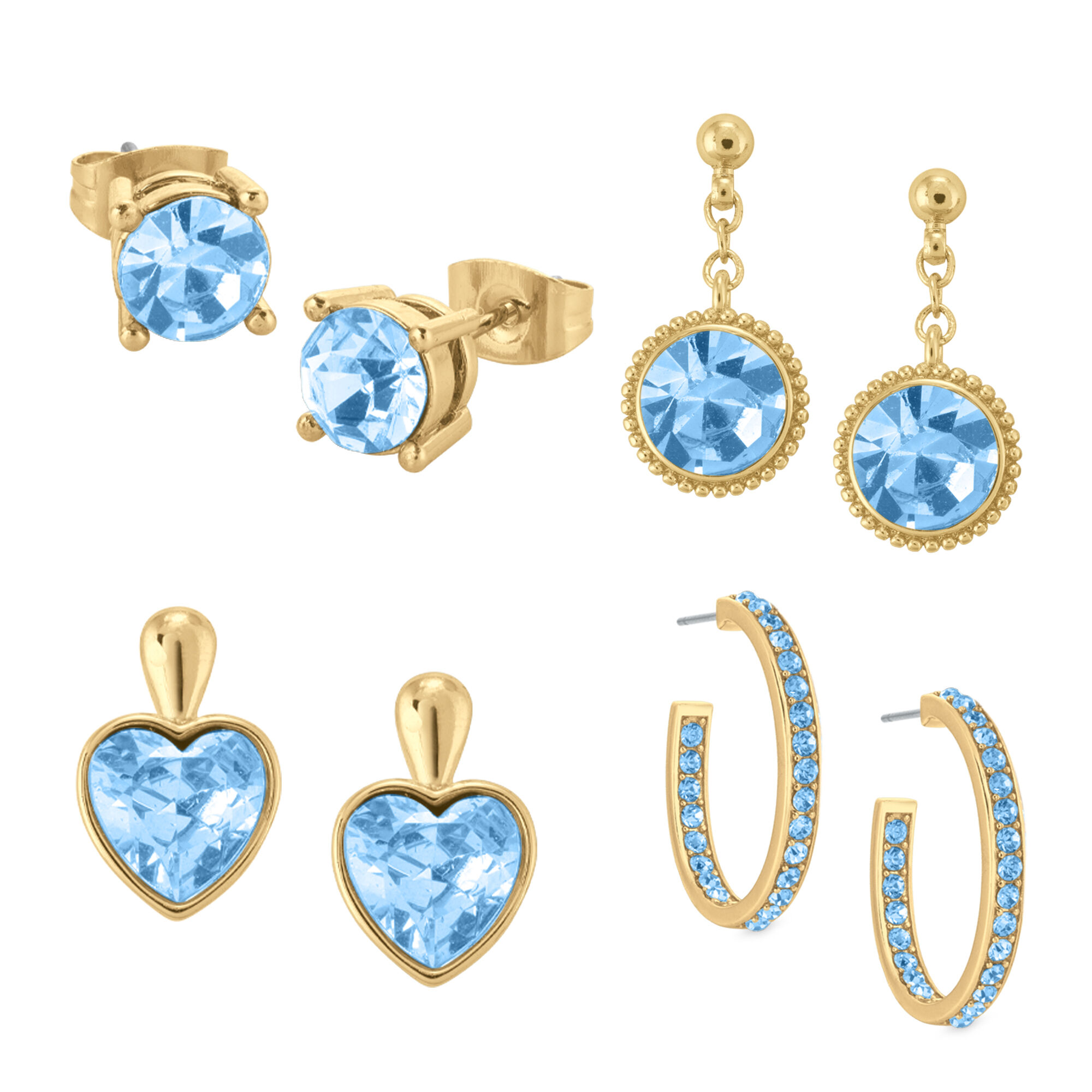 The Essential Birthstone Earring Set 11034 0015 c march