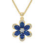 Sapphire Blue & Sensational Golden Pendant Collection, Sapphire Blue Sensational Golden Pendant Collection 12431 0012 f pendant