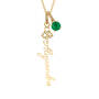 Birthstone Flower Necklace 11772 0029 e may