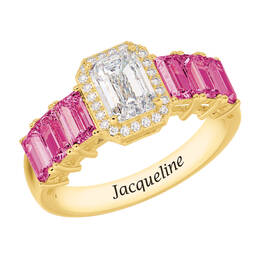 Personalized Signature Birthstone Ring 10664 0014 j october