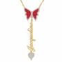 Personalized Birthstone Butterfly Necklace 6727 001 7 7