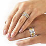 Personalized Diamond His Hers Ring Set 11213 0018 m model
