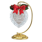 Always My Daughter Crystal Heart Ornament 10983 0018 b ornament