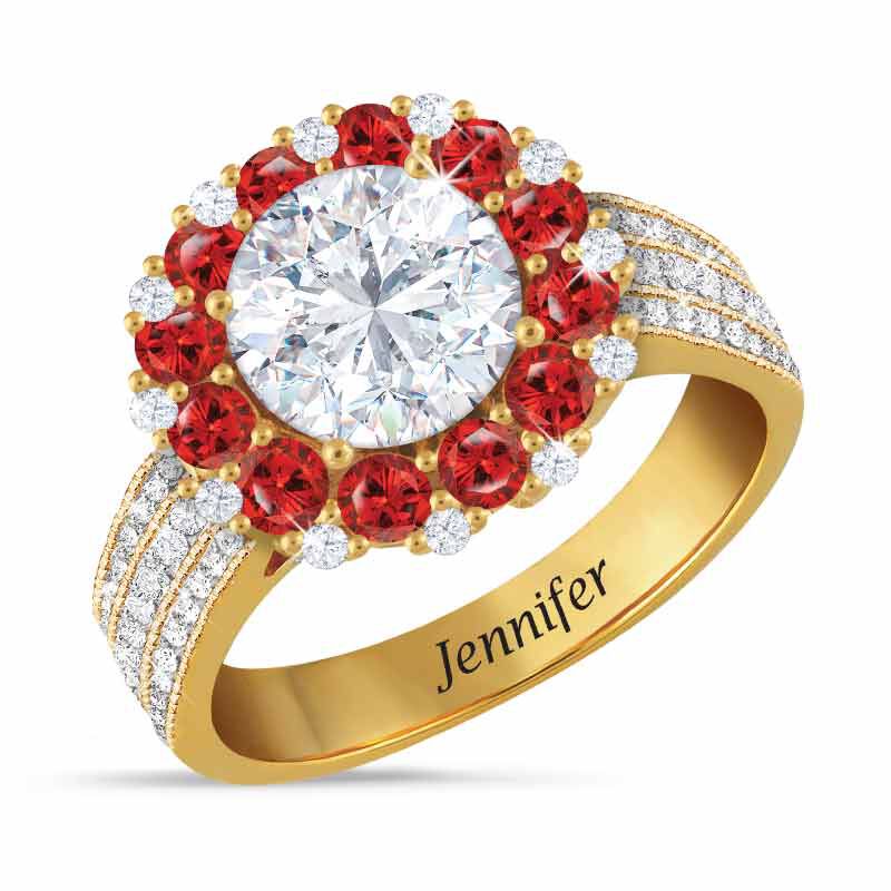 Birthstone Beauty Diamonisse Halo Ring 4924 001 3 7