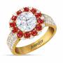 Birthstone Beauty Diamonisse Halo Ring 4924 001 3 7