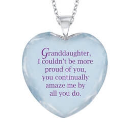 Forever Proud Granddaughter Crystal Pendant 6963 0010 c back