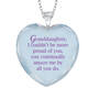 Forever Proud Granddaughter Crystal Pendant, Forever Proud Granddaughter Crystal Pendant 6963 0010 c back