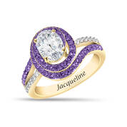 Swirling Elegance Birthstone Ring 11950 0015 b february
