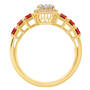 Personalized Signature Birthstone Ring 10664 0014 m side