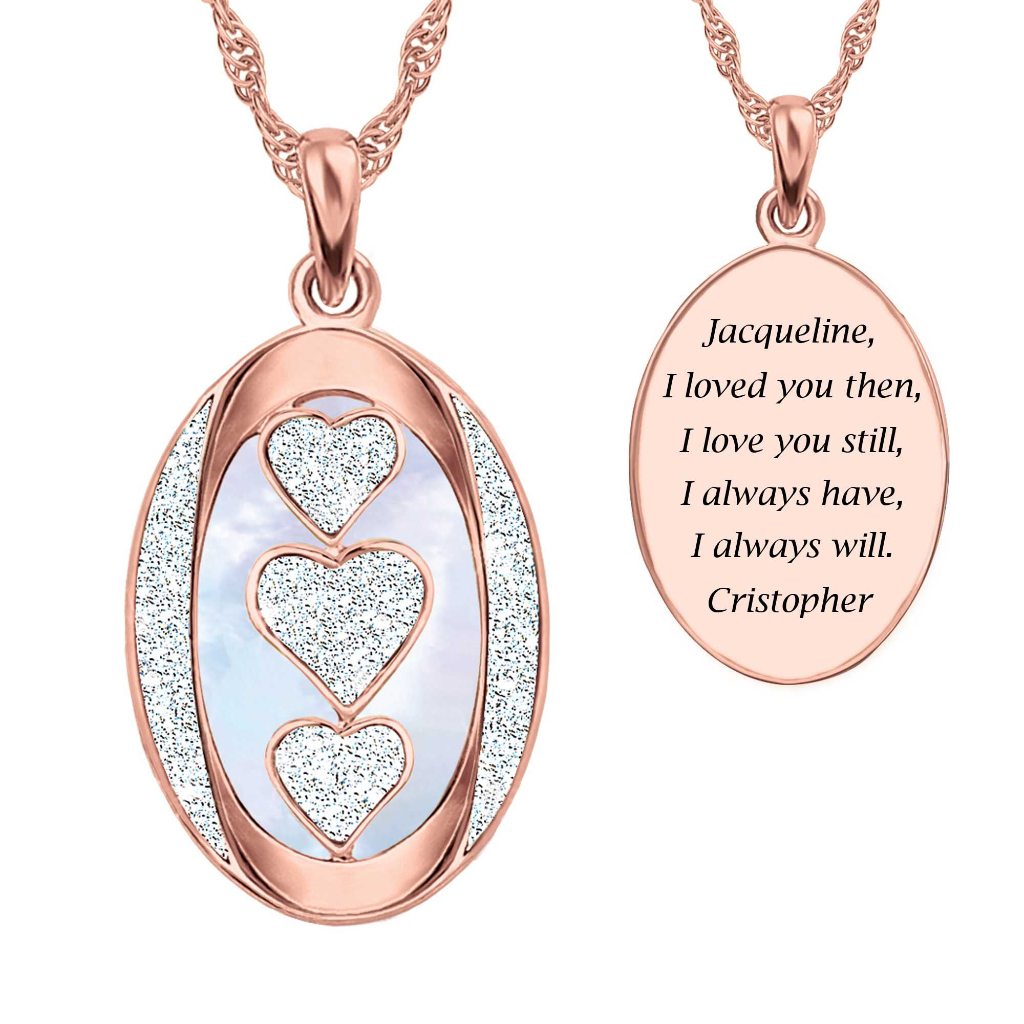 Danbury mint rose necklace shop