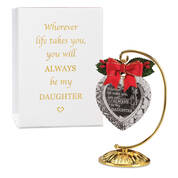 Always My Daughter Crystal Heart Ornament 10983 0018 a main