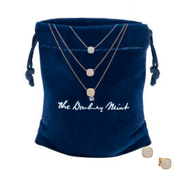 Tri Color Necklace Set with FREE Matching Earrings 11970 0011 h gift pouch