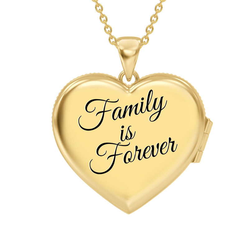 Family is Forever Personalized Birthstone Locket 10972 0011 c back