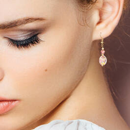 Rosa Valley Murano Earring Set 12062 0018 m model