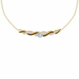 Mocha Swirl Diamonisse Necklace 1010 010 5 1