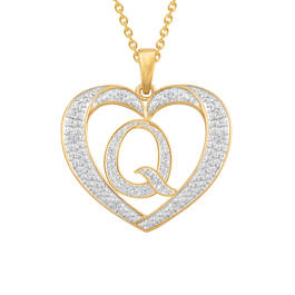 Dazzling Diamond Heart Pendant 11622 0138 a q