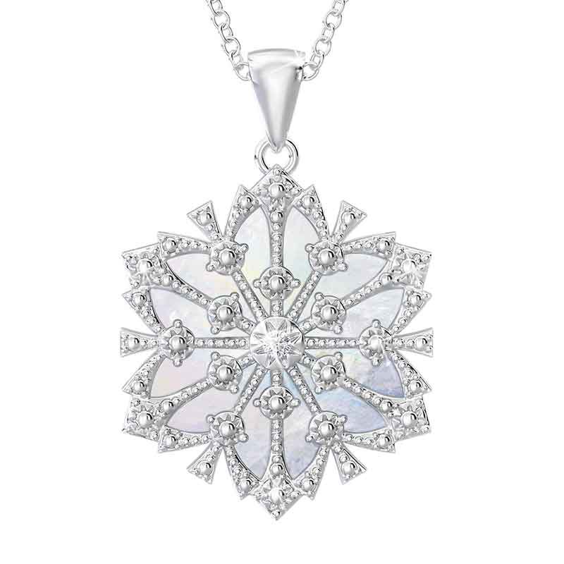 Daughter Diamond Snowflake Pendant 1195 001 1 1