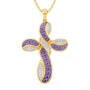 Heavens Blessing Diamond Birthstone Cross Pendant 6985 0014 f june