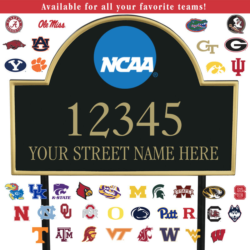 The College Personalized Address Plaque 5716 0384 a main