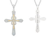 Bless Our Love Diamond Cross Pendant 11607 0012 a main