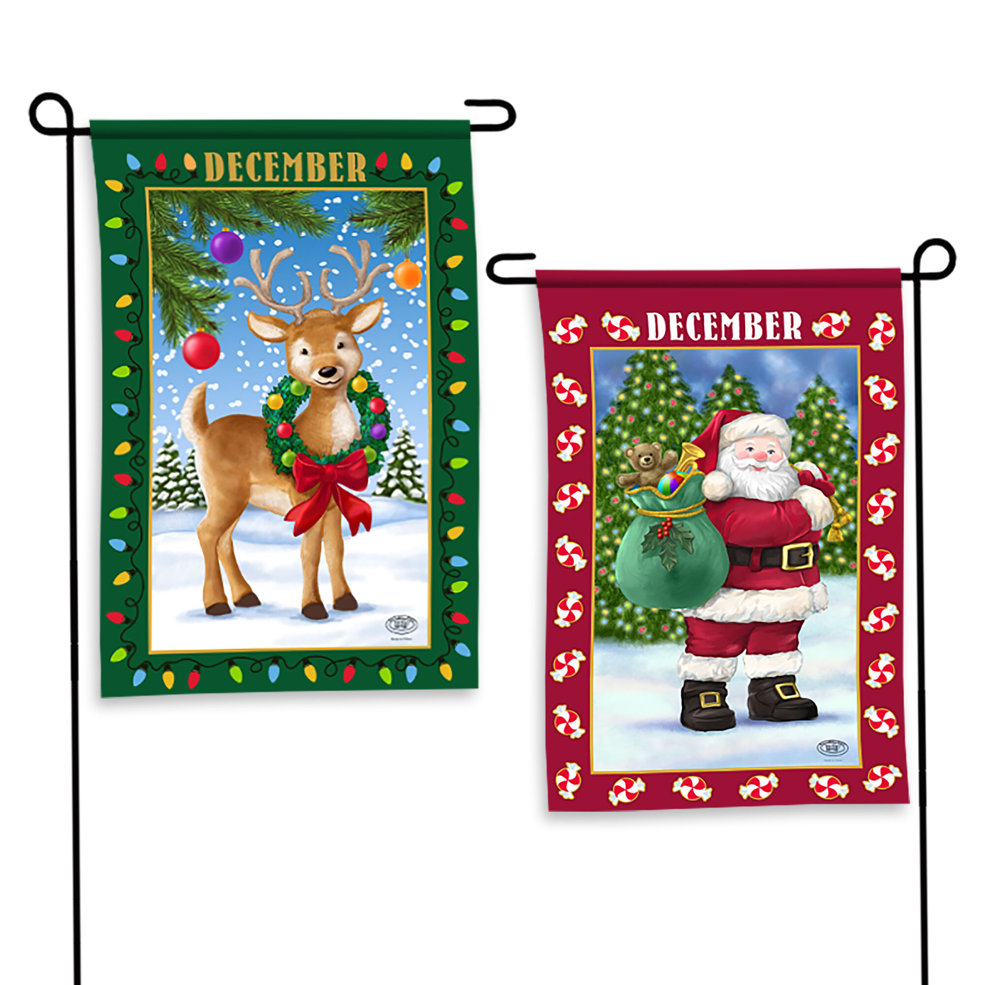 Year of Cheer Garden Flags 6547 0015 e December