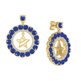 Monthly Crystal Earrings 6881 0019 d july