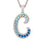 Blue Wave Initial Pendant 11569 0018 a main