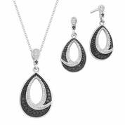 Waves of Wonder Black  White Diamond Earrings 2373 001 3 1