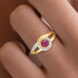 July Birthstone Diamond Swirl Ring 11760 0072 m model