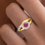 July Birthstone Diamond Swirl Ring 11760 0072 m model
