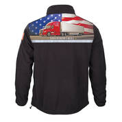The Keep on Trucking Mens Personalized Fleece Jacket 11670 0014 b back