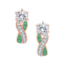 Birthstone Swirl Earrings 6531 0021 e may
